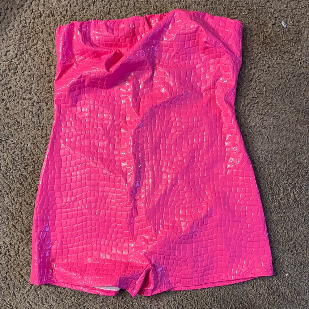 Pu Material Romper